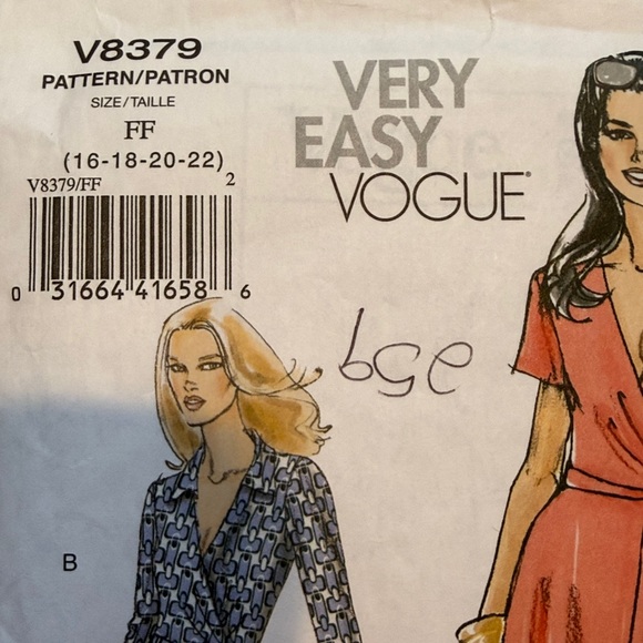 Vogue women's dress sewing pattern - Picture 2 of 3